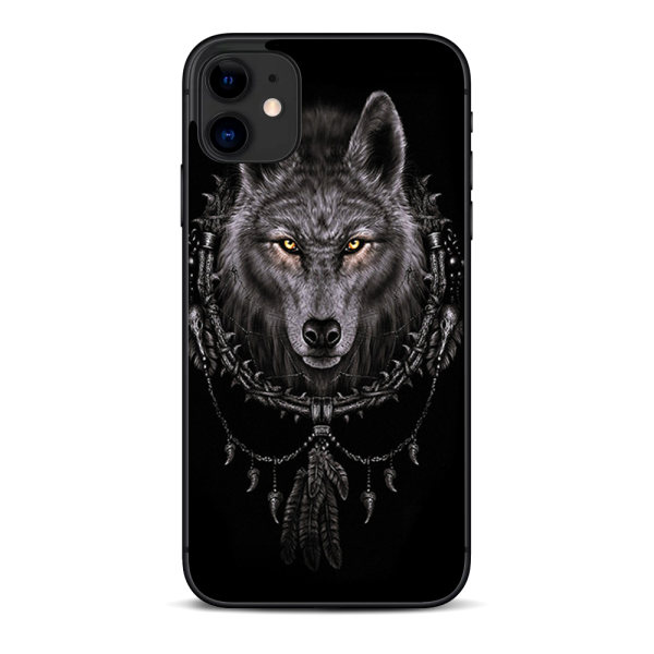 Wolf Dreamcatcher Back White | Skin For Apple iPhone 11 Supply