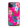 Pink Neon Hibiscus Flowers | Skin For Apple iPhone 11 Pro Max For Sale