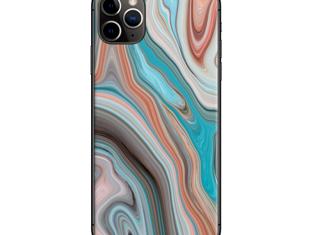 Teal Blue Brown Geode Stone Marble | Skin For Apple iPhone 11 Pro Max Discount