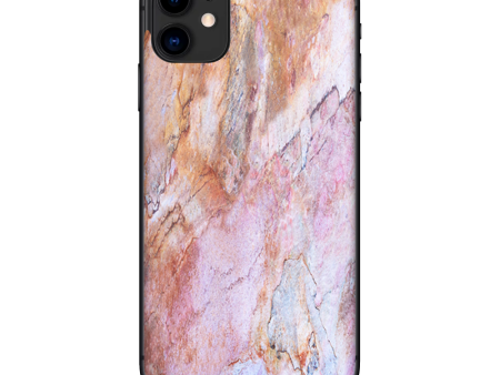 Rose Peach Pink Marble Pattern | Skin For Apple iPhone 11 Online Sale