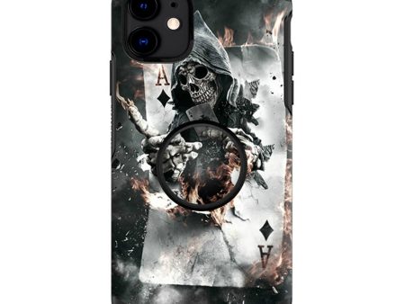 Ace Diamonds Grim Reeper Skull | Skin For Otter Pop Symmetry for iPhone 11 Online Hot Sale