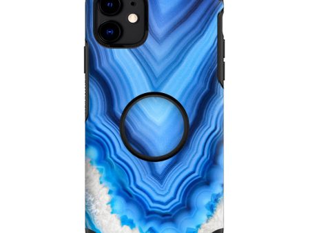 Crystal Blue Ice Marble | Skin For Otter Pop Symmetry for iPhone 11 For Cheap