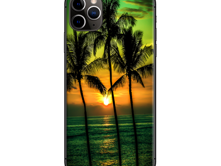 Sunset Palm Trees Ocean | Skin For Apple iPhone 11 Pro Max Fashion