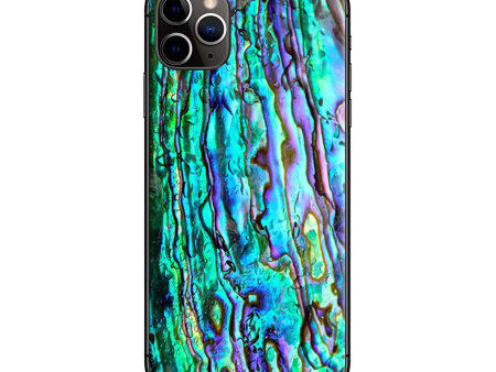 Abalone Ripples Green Blue Purple | Skin For Apple iPhone 11 Pro Max Fashion