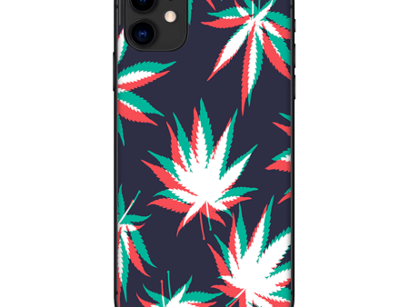 3D Holographic Weed Pot Leaf | Skin For Apple iPhone 11 Hot on Sale