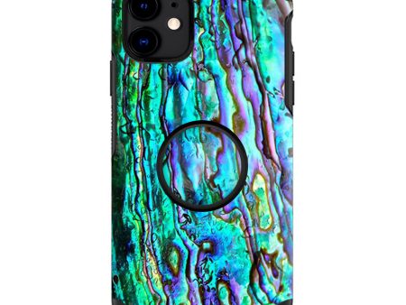 Abalone Ripples Green Blue Purple | Skin For Otter Pop Symmetry for iPhone 11 Online now