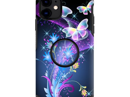 Glowing Butterflies In Flight | Skin For Otter Pop Symmetry for iPhone 11 Discount