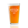 Vintage 1997 Beer Pint Glass Fashion