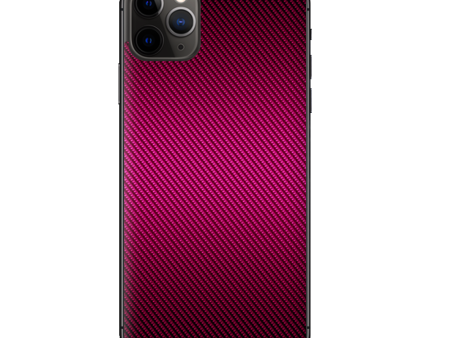 Pink,Black Carbon Fiber Look | Skin For Apple iPhone 11 Pro Online Sale