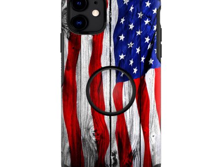 American Flag On Wood | Skin For Otter Pop Symmetry for iPhone 11 For Cheap