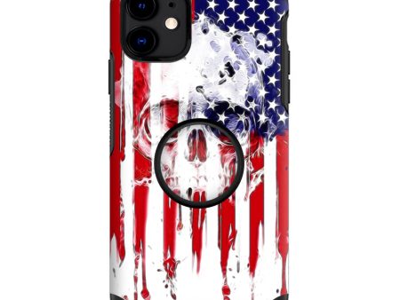 U.S.A. Flag Skull Drip | Skin For Otter Pop Symmetry for iPhone 11 Online Sale