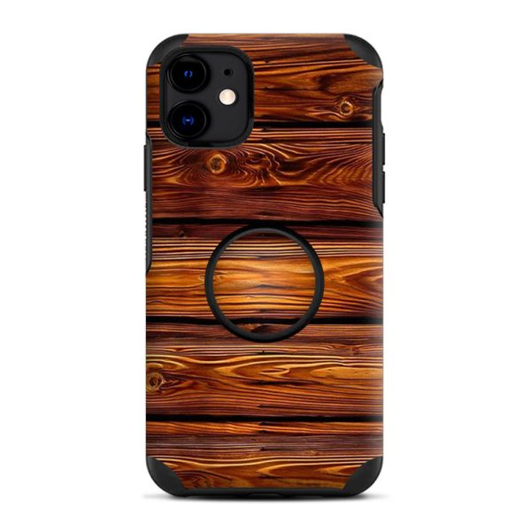 Red Deep Mahogany Wood Pattern | Skin For Otter Pop Symmetry for iPhone 11 Online Hot Sale