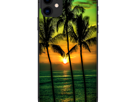 Sunset Palm Trees Ocean | Skin For Apple iPhone 11 For Sale