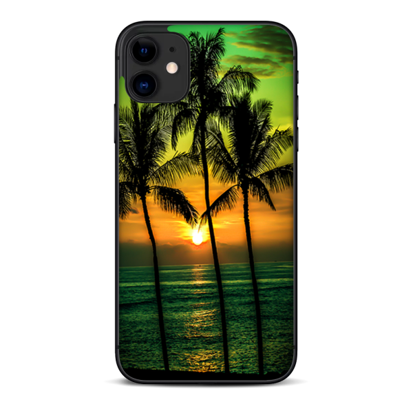 Sunset Palm Trees Ocean | Skin For Apple iPhone 11 For Sale