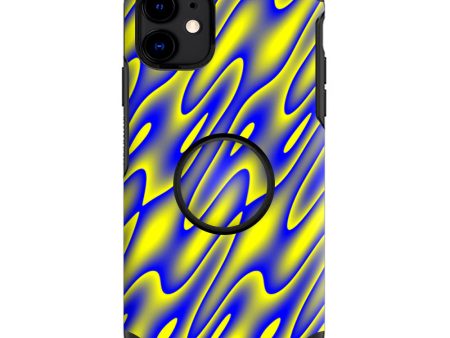 Neon Blue Yellow Trippy | Skin For Otter Pop Symmetry for iPhone 11 Online