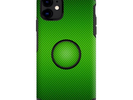 Lime Green Carbon Fiber Look | Skin For Otter Pop Symmetry for iPhone 11 Online Sale