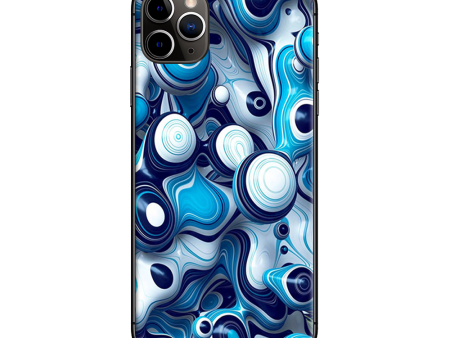 Mixed Blue Bubbles Glass | Skin For Apple iPhone 11 Pro Max For Discount