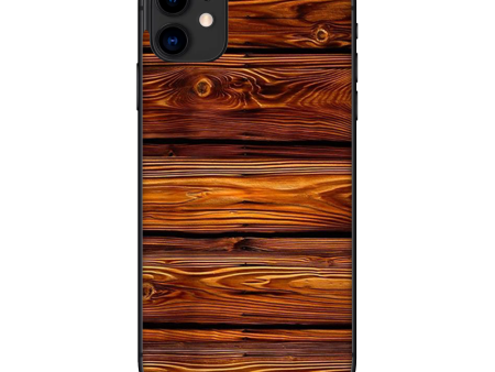 Red Deep Mahogany Wood Pattern | Skin For Apple iPhone 11 on Sale