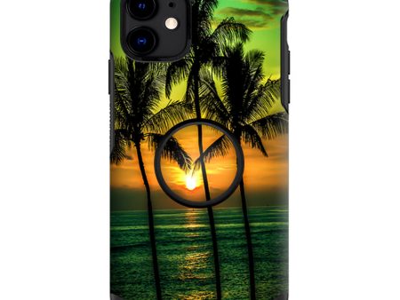 Sunset Palm Trees Ocean | Skin For Otter Pop Symmetry for iPhone 11 Sale