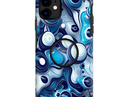 Mixed Blue Bubbles Glass | Skin For Otter Pop Symmetry for iPhone 11 Sale