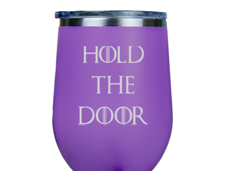 Hold the Door  - Purple Stainless Steel Stemless Wine Glass Online