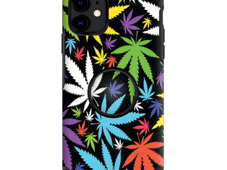 Colorful Weed Leaves Leaf | Skin For Otter Pop Symmetry for iPhone 11 Supply