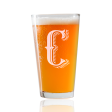 Monogram C  Beer Pint Glass Online