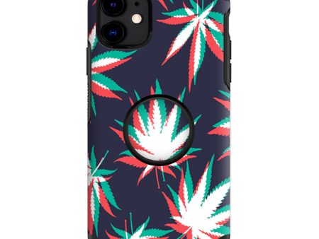 3D Holographic Weed Pot Leaf | Skin For Otter Pop Symmetry for iPhone 11 Fashion