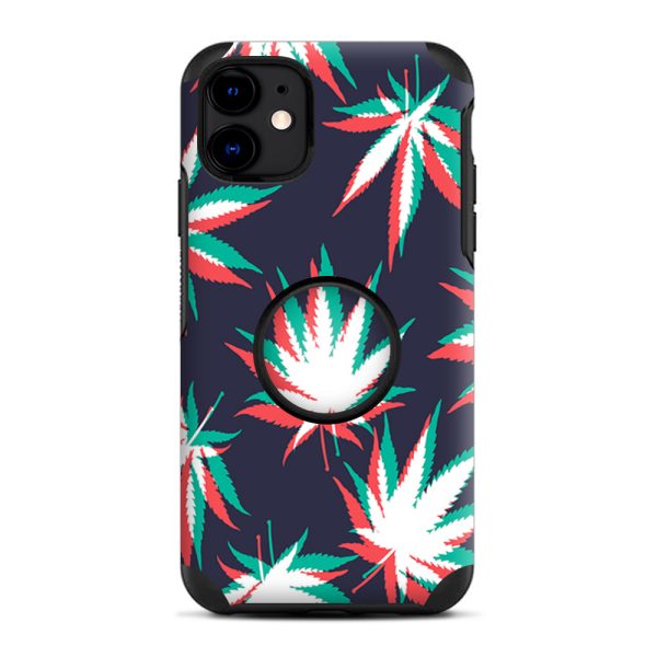 3D Holographic Weed Pot Leaf | Skin For Otter Pop Symmetry for iPhone 11 Fashion