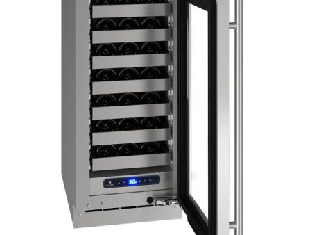 Hwc515 15  Wine Refrigerator With Stainless Frame Finish and Right-hand Hinge Door Swing and Lock (115 V 60 Hz) Discount