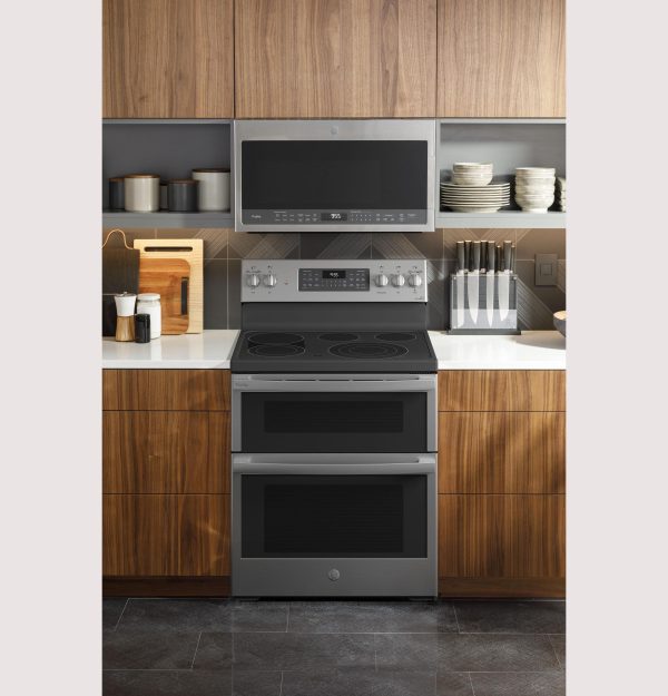 GE Profile™ 30  Smart Free-Standing Electric Double Oven Convection Range with No Preheat Air Fry Sale