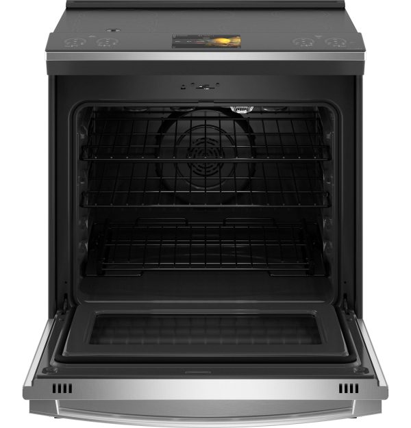 GE Profile™ 30  Smart Slide-In Front-Control Induction Fingerprint Resistant Range with In Oven Camera Supply