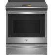 GE Profile™ 30  Smart Slide-In Front-Control Induction Fingerprint Resistant Range with In Oven Camera Supply