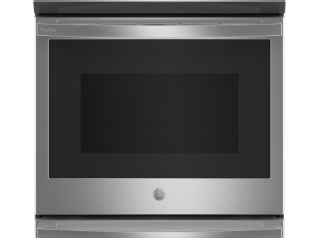 GE Profile™ 30  Smart Slide-In Front-Control Induction Fingerprint Resistant Range with In Oven Camera Supply