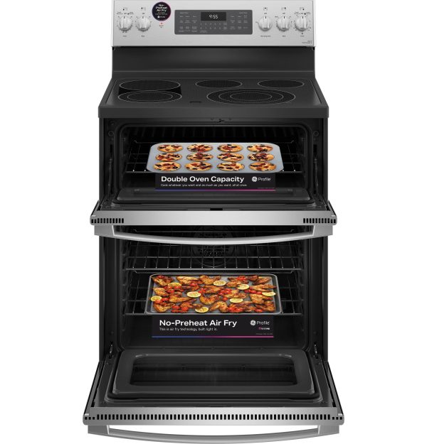 GE Profile™ 30  Smart Free-Standing Electric Double Oven Convection Range with No Preheat Air Fry Sale